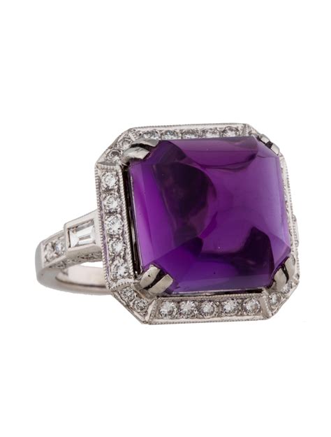 Amethyst and Diamond Ring - Rings - FJR26565 | The RealReal