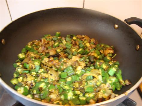 Cooking Delights: Eggplant with okra