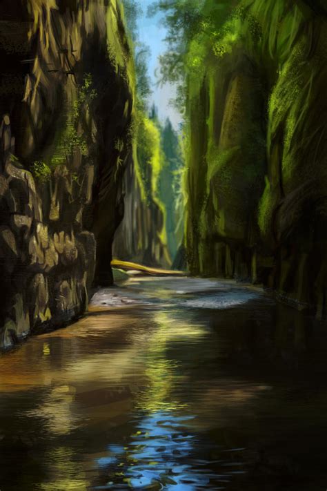 #10 1 hour sketch. The river by XGingerWR on DeviantArt