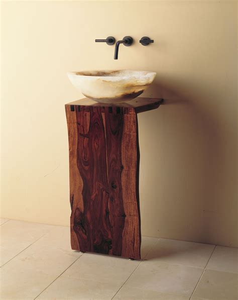 Wood L-Slab Pedestal – Stone Forest | Pedestal sink bathroom, Wood, Pedestal sink