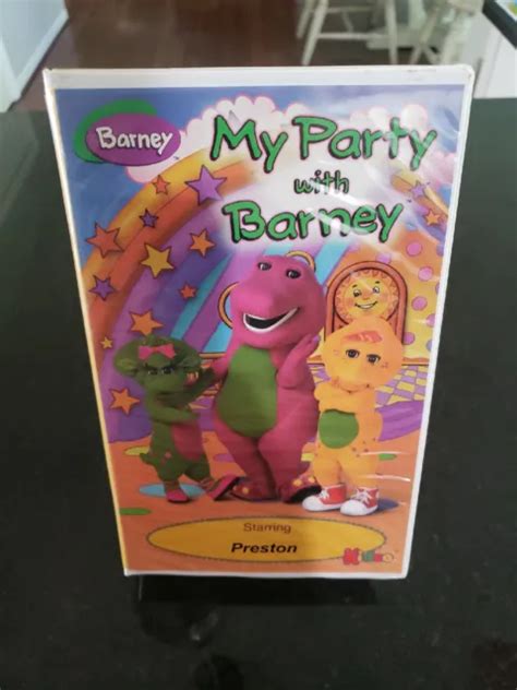 BARNEY VHS MY Party With BARNEY "Sierra” VIDEO Personalized VTG 1998 90s KIDEO $82.29 - PicClick CA