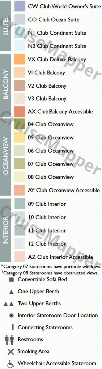 Azamara Quest deck 7 plan | CruiseMapper