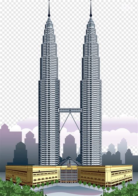 Torre gemela gris, torres de petronas kuala lumpur centro de la ciudad ...