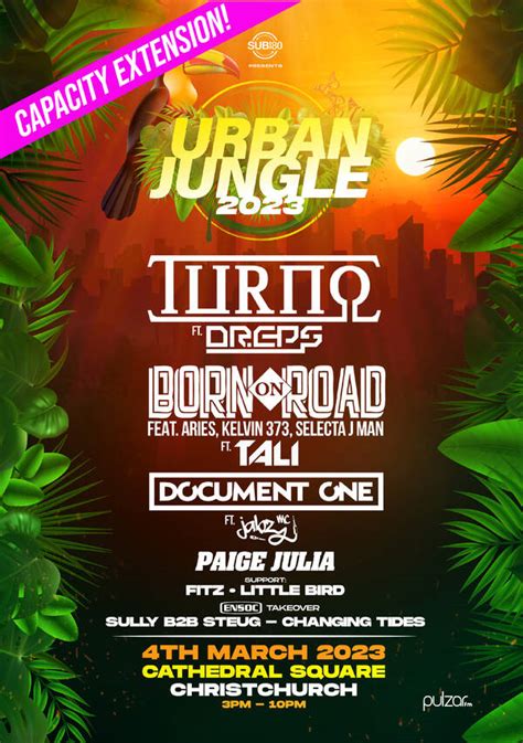 URBAN JUNGLE 2023 Tickets | Christchurch | Cathedral Square - The Ticket Fairy