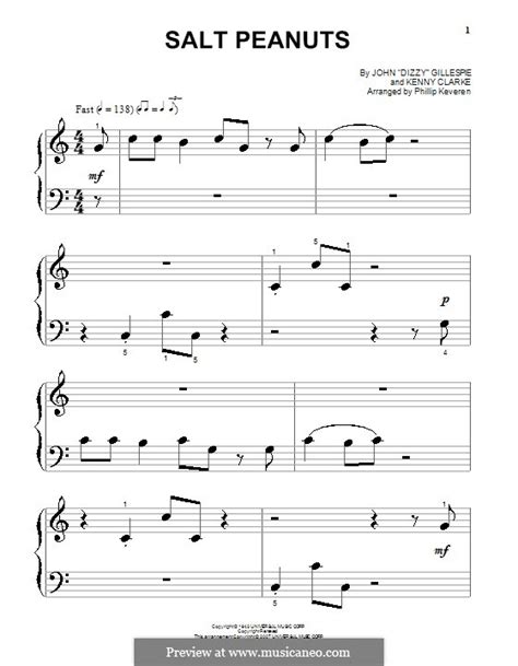 Salt Peanuts by K. Clarke - sheet music on MusicaNeo