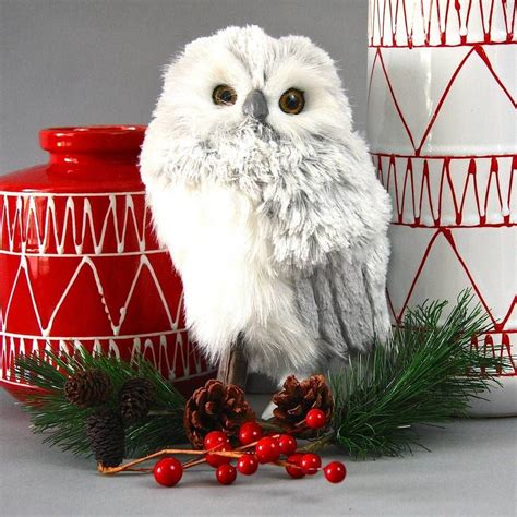 Image result for how to make snowy owls centerpieces | Christmas owls decorations, Christmas ...