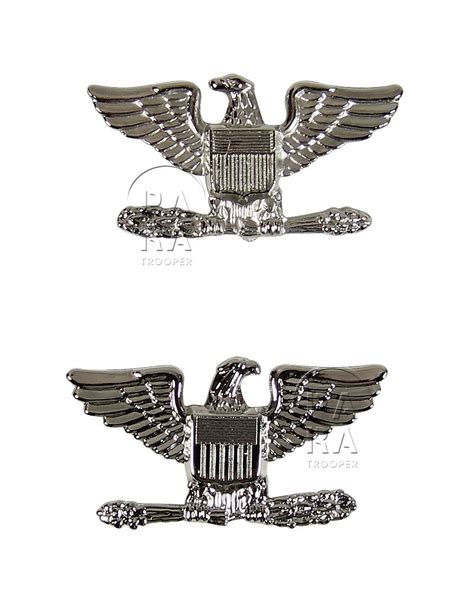 Colonel rank insignia, pair - Paratrooper