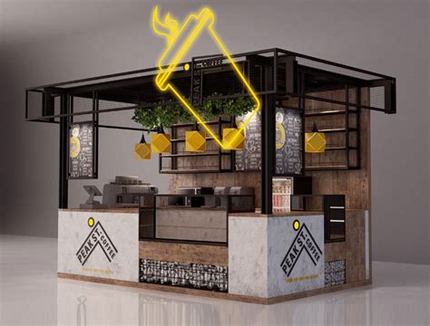 Coffee Kiosk on Behance | Kiosk design, Cafe interior design, Coffee ...