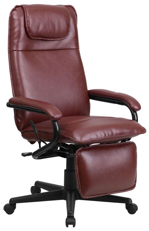 High Back Burgundy Executive Office Chair Reclining from Renegade ...