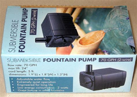 Jebao 70GPH 120V Submersible Fountain Pump (2-Wire), PP-333 – Bamboo Accents