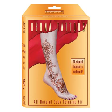 Earth Henna Classic Kit - Yellow | Temporary Tattoos | Mehndi