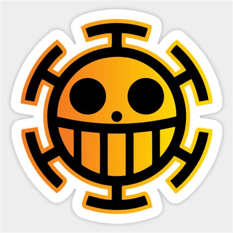 Trafalgar Law Pirates Logo - Trafalgar Law - Sticker | TeePublic