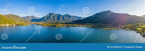 Tegernsee Lake in Bavaria. Germany. Aerial Panorama Stock Image - Image of scenic, aerial: 161392673