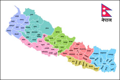 Map Of Nepal With District Names In Nepali Clipart Nepal | Porn Sex Picture