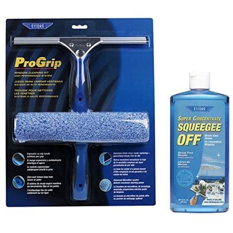 Ettore 65000 Professional Progrip Window Cleaning Kit + Ettore 30116 Squeegee Off Window ...