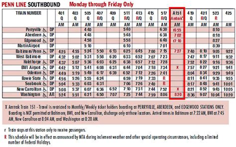 MARC Timetable - Effective September 19, 2016 (Source: http://mta ...