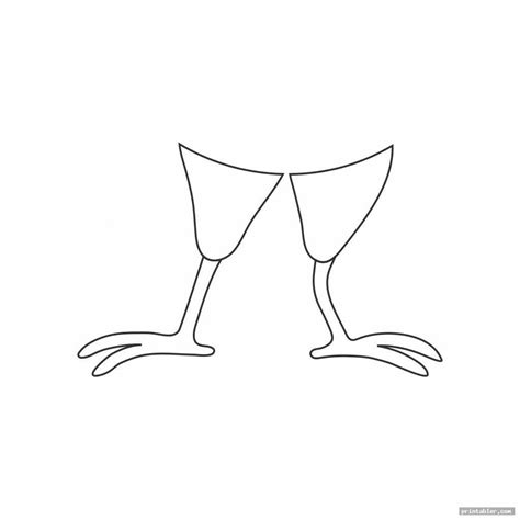 printable turkey feet template - printabler.com | Printable turkey, Templates printable free ...