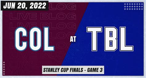 Live blog: Stanley Cup Final Game 3 between the Avalanche and Lightning