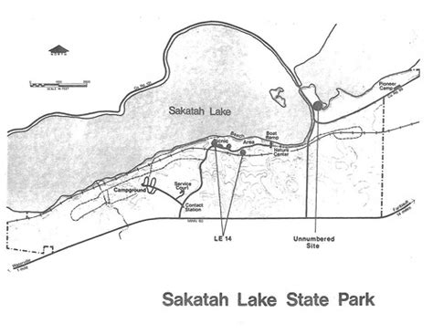 Sakatah Lake State Park map (1974) | This map of Sakatah Lak… | Flickr