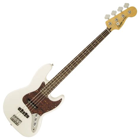 Squier Vintage Modified Jazz Bass, Olympic White at Gear4music