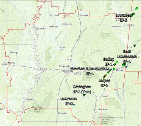 NWS Jackson, MS January 3, 2015 Tornadoes