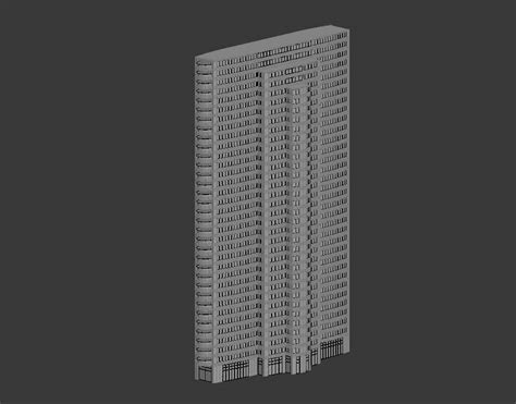 Rectangular Shape Commerce Building Design Max file - Cadbull