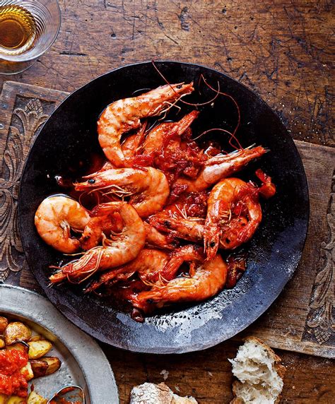 King prawns with garlic and chilli (gambas al ajillo) | Recipe | Tapas recipes, Prawn, Seafood ...