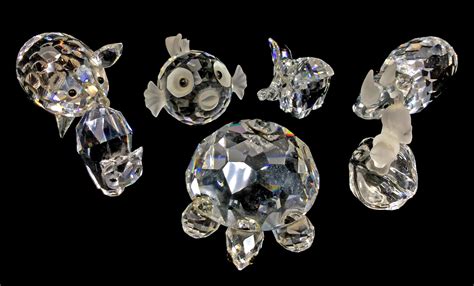 Lot - (7) Swarovski Crystal Miniature Animal Figurines