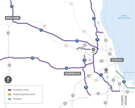 Chicago Toll Road Map