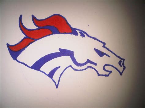 Broncos Drawing at GetDrawings | Free download