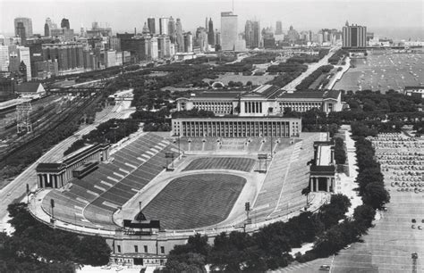 Vintage Soldier Field - Black & White Historical Chicago Bears ...