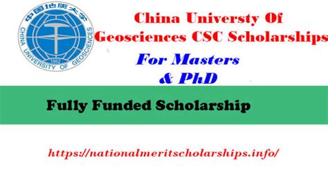 China University of Geosciences CSC Scholarship 2023 In China