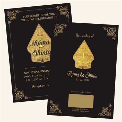 Classic Gold Black Wedding Card PNG Images, Classic, Gold Black, Wedding Card PNG Transparent ...