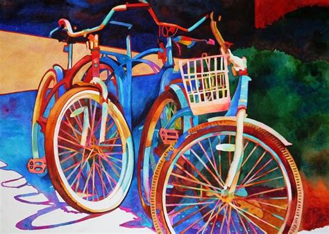 Lifestyle : bicycle! painting by Anne Abgott #bicyclepainting ...