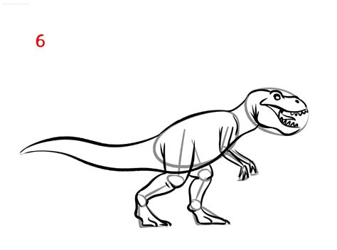 How To Draw A Tyrannosaurus Rex Easy Easy Drawings, T-rex, 58% OFF