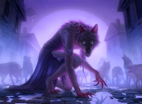 Werewolf Pack Leader MtG Art from Adventures in the Forgotten Realms Set by Miranda Meeks - Art ...