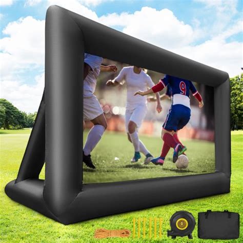 VEVOR Inflatable Movie Screen 16ft Diagonal Inflatable Projector Screen Portable Huge Outdoor ...