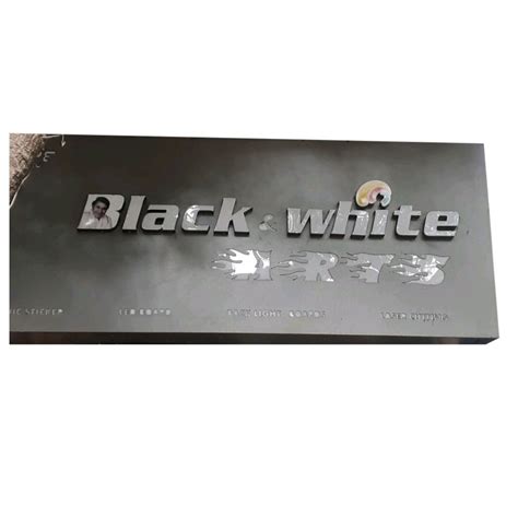 Rectangle Black Acrylic Outdoor Sign Board, For Advertisement, 4mm at ...