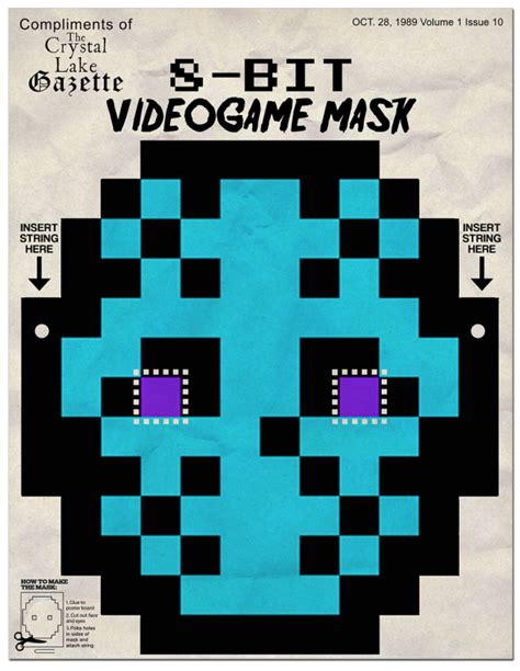 Print Out Your Own NES 8-Bit Jason Voorhees Mask - Dread Central