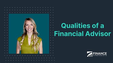 Qualities of a Financial Advisor | Finance Strategists