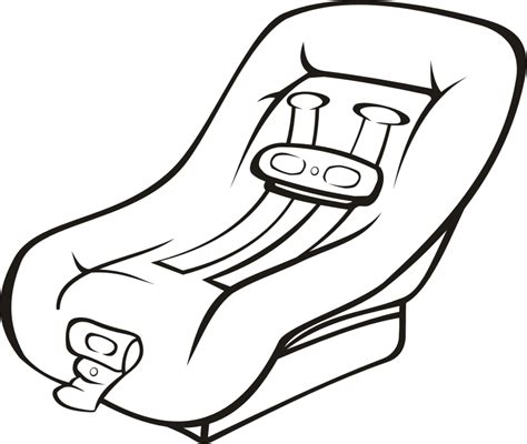 Car seat (outline) - Openclipart