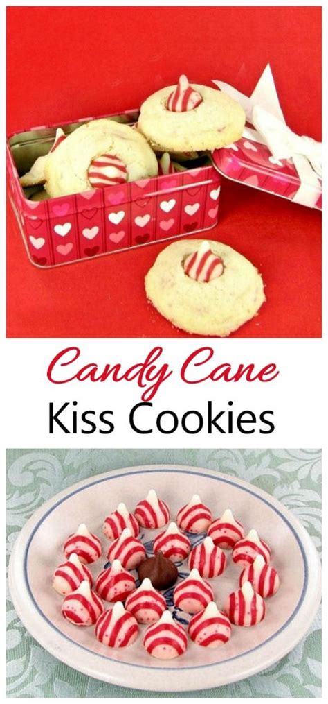 Candy Cane Kiss Cookies - Peppermint Cookie Recipe