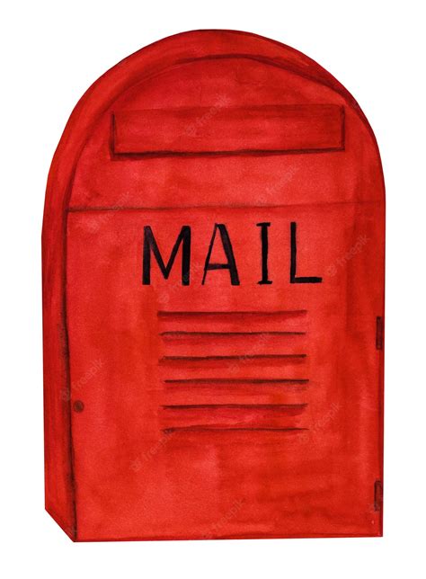 Premium Photo | Beautiful watercolor drawing of the mailbox.