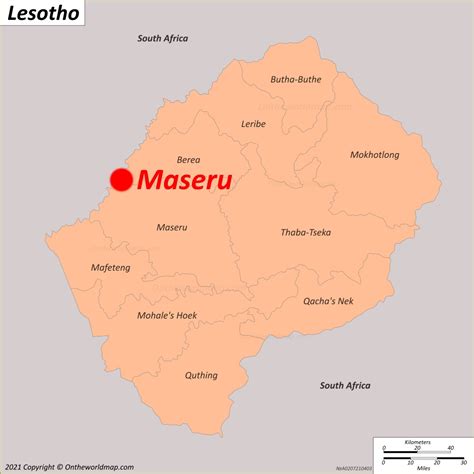 Maseru Map | Lesotho | Detailed Maps of Maseru