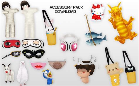 MMD Accessory Pack DL by UnluckyCandyFox on DeviantArt | Accessories packing, Accessories, Sims ...