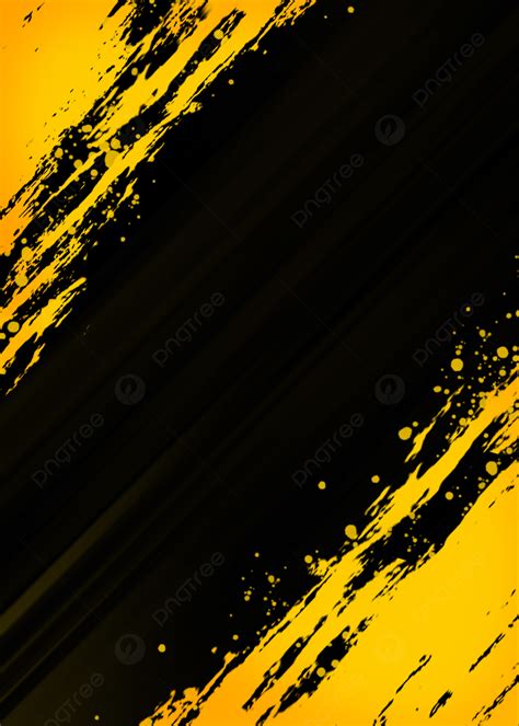 Black Yellow Banner Grunge Background Wallpaper Image For Free Download - Pngtree