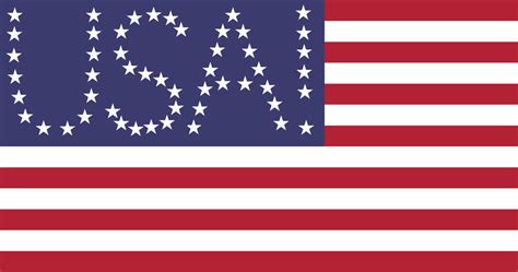 My personal United States 51 star flag redesign : HelloInternet