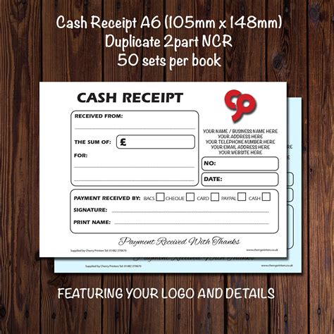 Personalized Cash Receipt Forms Printit4less - vrogue.co