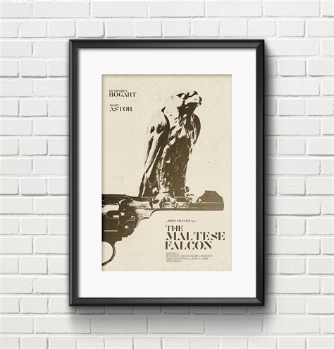 The Maltese Falcon Movie Poster A3 Fine Art Giclee Film | Etsy