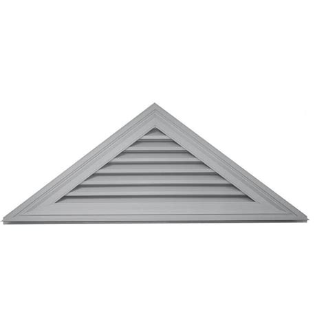 Shop Builders Edge 61.8-in x 23.1-in Paintable Triangle Vinyl Gable ...